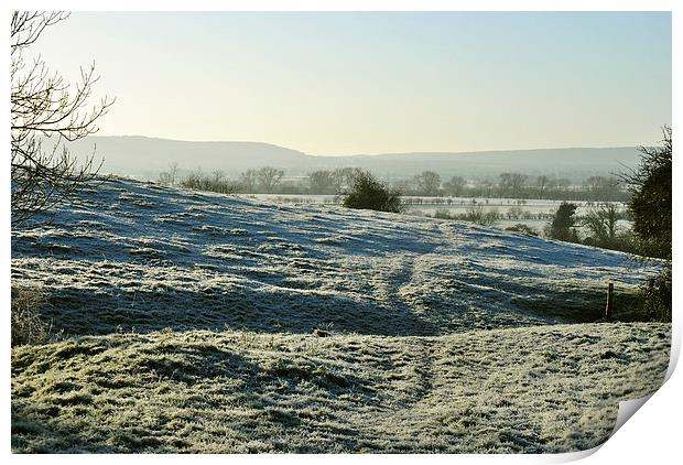 A Chilly Morning in the Chilterns  Print by graham young