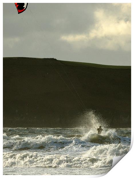 Kite Surfer  Print by graham young