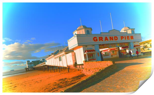 The Grand Pier at Weston Super Mare Print by graham young