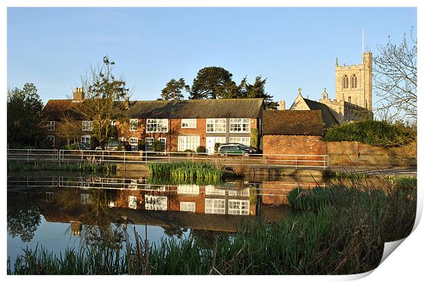 Church of St Peter and St Paul and the Old Post Of Print by graham young