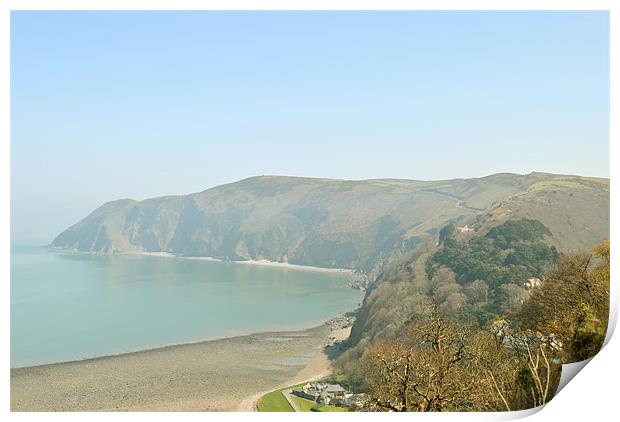 Foreland Point, North Devon Print by graham young