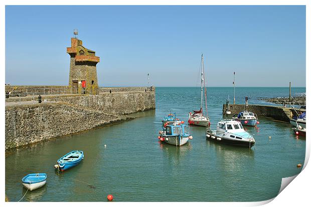 Lynmouth Harbour Print by graham young