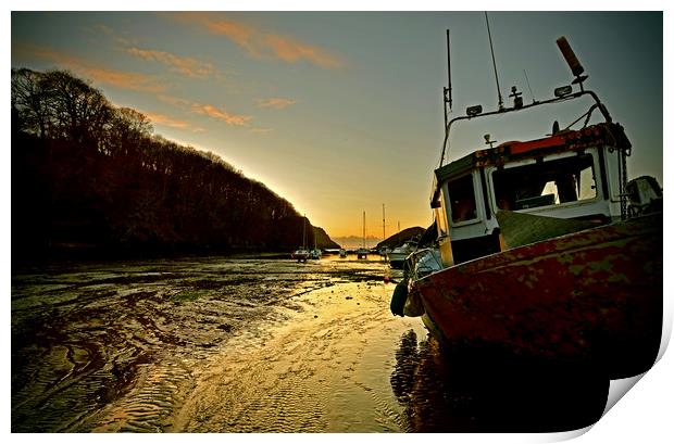 Watermouth Bay Sunset Print by graham young