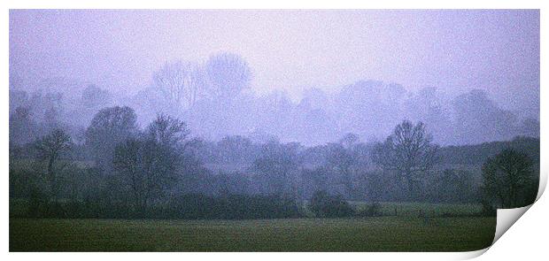 Misty Blue Print by graham young
