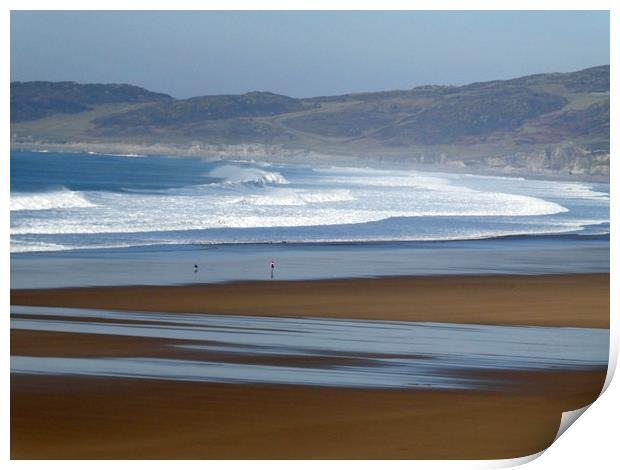 Woolacombe Beach Print by graham young