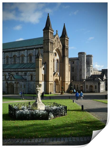 Majestic Buckfast Abbey Church Print by graham young