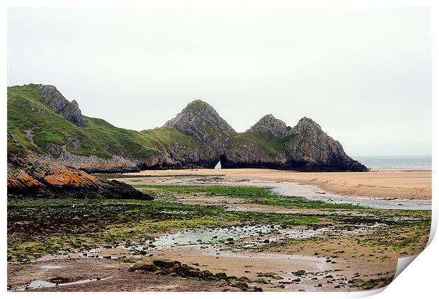 Three Cliffs Bay - Gower Print by Steve Strong
