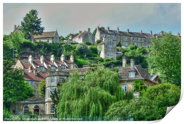 Enchanting Bradford on Avon Print by Nicola Clark