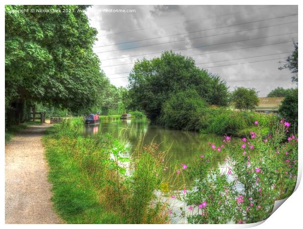 Serenity on the K A Canal Print by Nicola Clark