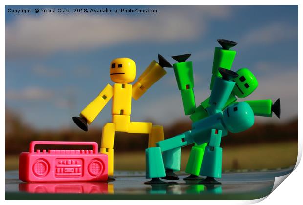 Dancing StikBots The Ultimate Fun Print by Nicola Clark