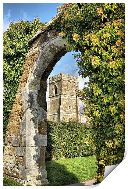 Arch Framed Church Print by Nicola Clark