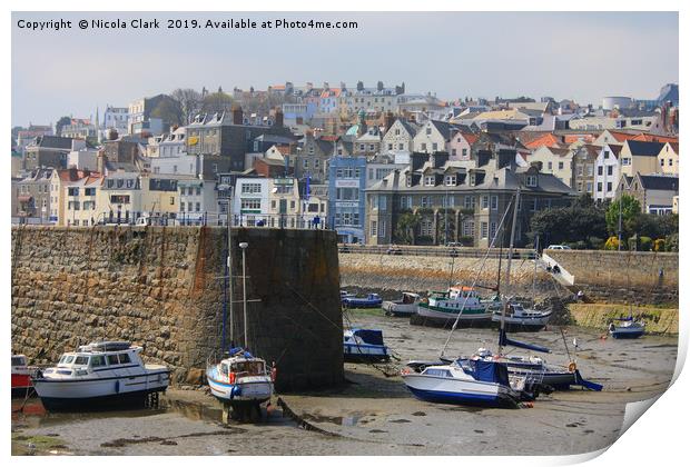 St Peter Port Print by Nicola Clark