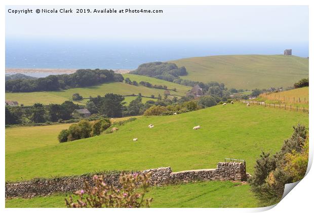 Dorset Landscape Print by Nicola Clark