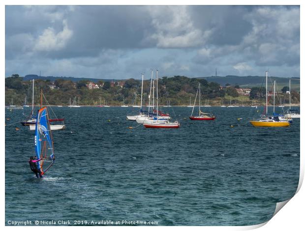 Portland Harbour Print by Nicola Clark