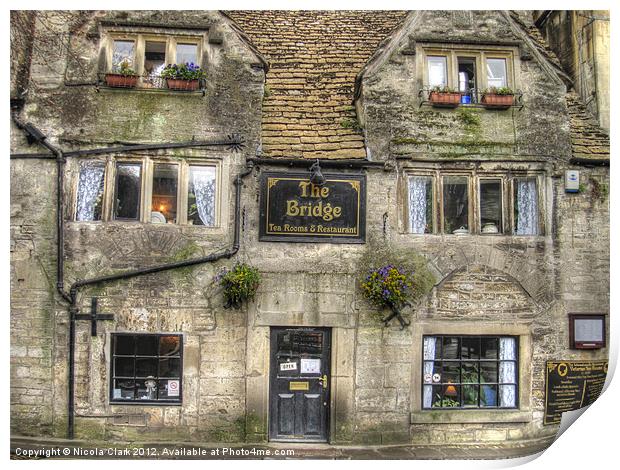 The Bridge Tea Rooms Print by Nicola Clark