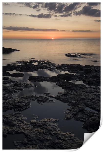 Lake Superior Sunrise Print by Michael Treloar