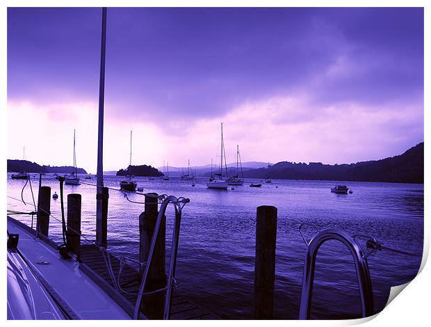 Windermere at Dusk Print by William Coulthard