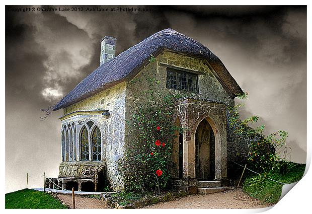 Gothic Cottage 2 Print by Christine Lake