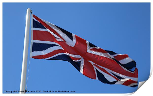 Union Jack, Flag Print by Derek Wallace