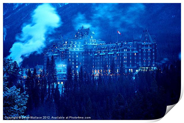 Banff Springs Hotel Print by Derek Wallace