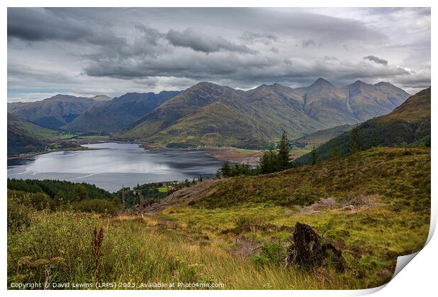 Five Sisters of Kintail Print by David Lewins (LRPS)