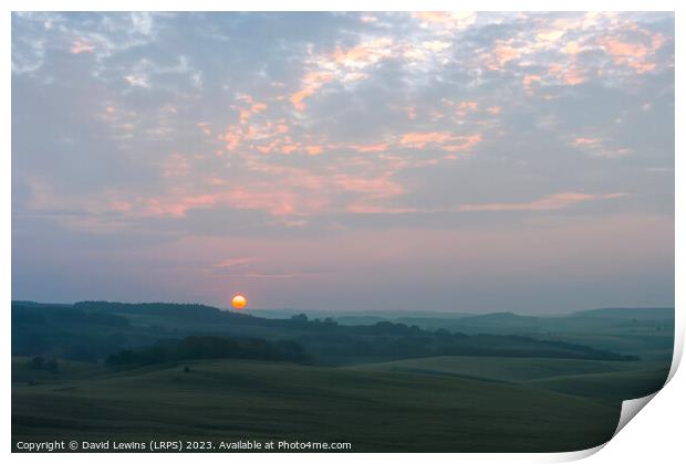 Northumberland Sunset Print by David Lewins (LRPS)
