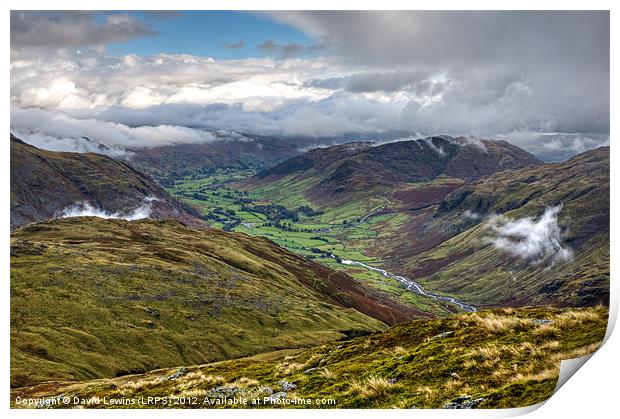 Great Langdale Valley - Cumbria Print by David Lewins (LRPS)