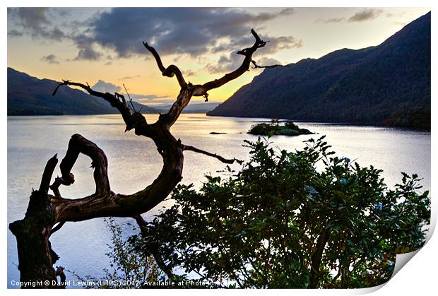 Ullswater - Cumbrian Lake District Print by David Lewins (LRPS)