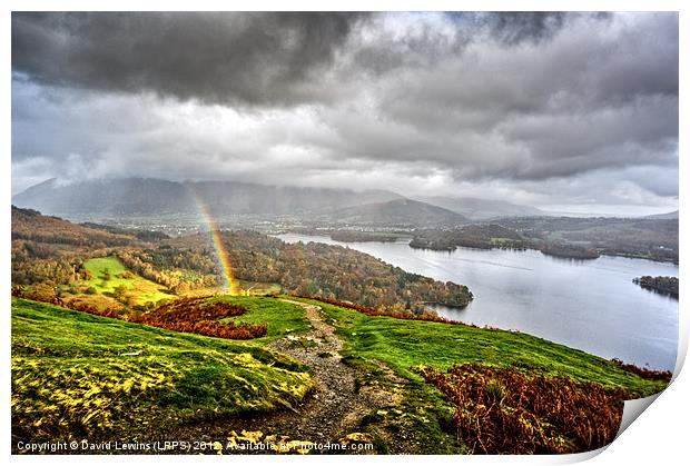 Derwentwater Rainbow Print by David Lewins (LRPS)