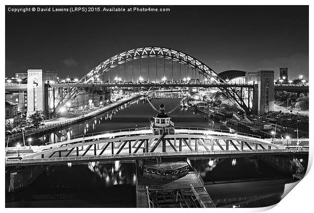 Tyne Bridge Newcastle Print by David Lewins (LRPS)