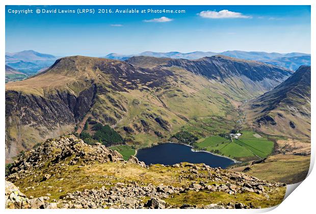 Gatesgarth Farm Buttermere Print by David Lewins (LRPS)