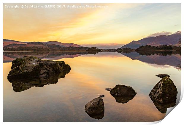 Lake District Sunrise Print by David Lewins (LRPS)