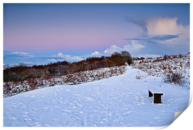 Winter Storm Clouds - Waldridge Fell Country Park Print by David Lewins (LRPS)
