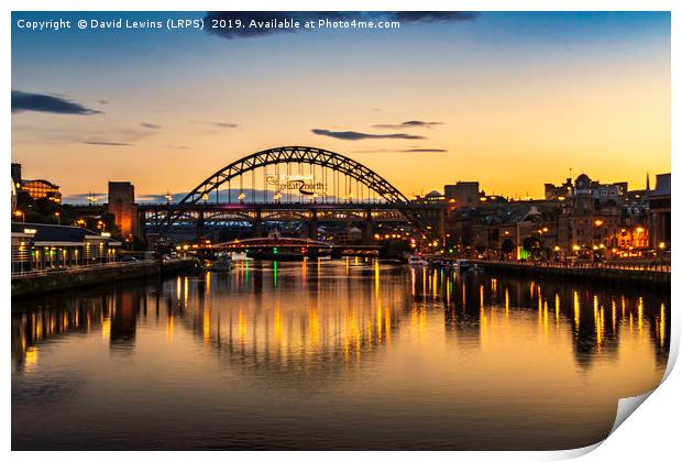 Tyne Bridge Print by David Lewins (LRPS)