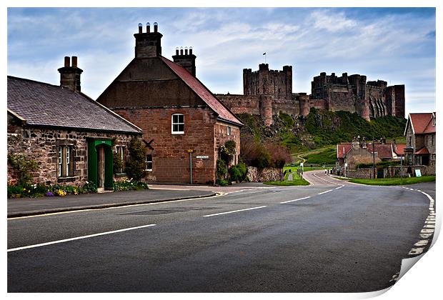 Bamburgh Castle, Northumberland. UK Print by David Lewins (LRPS)