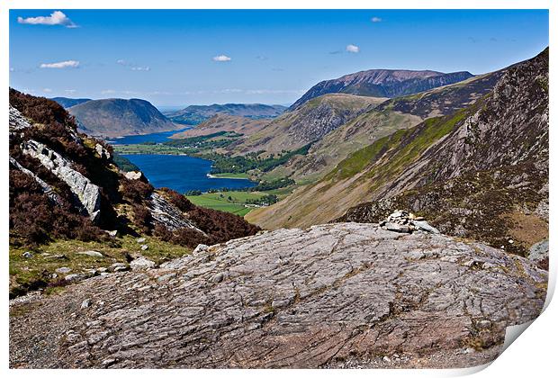 Buttermere View Print by David Lewins (LRPS)