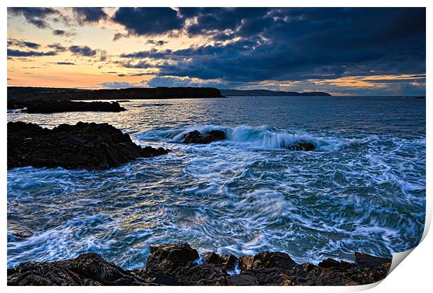 Eyemouth Sunset, Scottish Borders, Scotland Print by David Lewins (LRPS)
