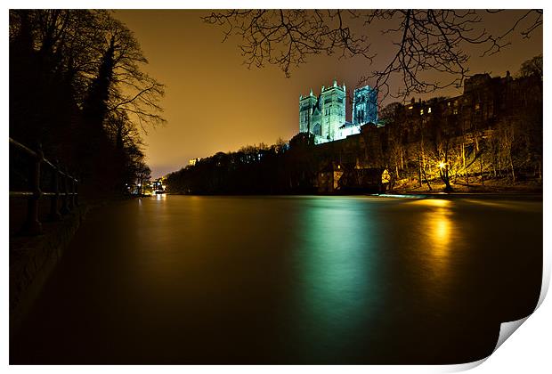Durham Cathedral & Old Fulling Mill Print by David Lewins (LRPS)