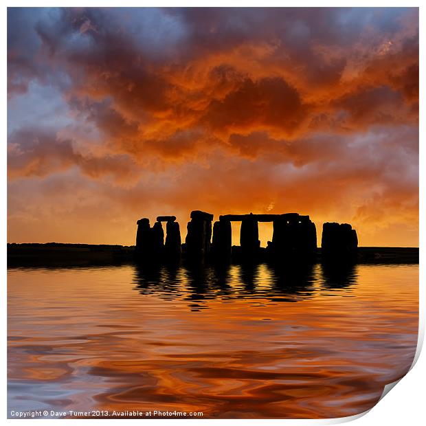 Stonehenge Print by Dave Turner