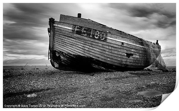 FE180, Dungeness, Kent Print by Dave Turner