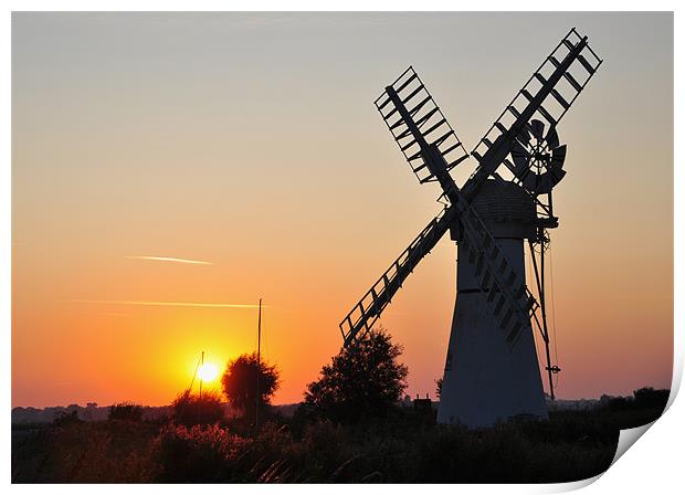 Thurne Sunset Print by Robert Geldard