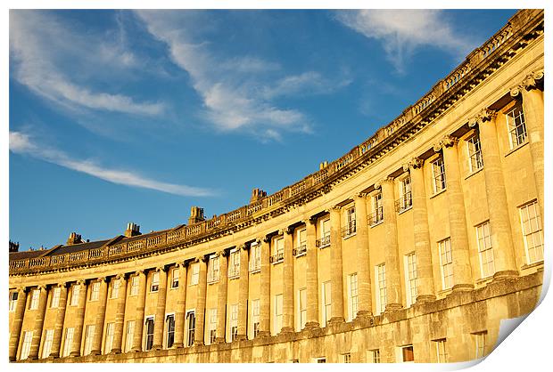 The Royal Crescent, Bath Print by Robert Geldard