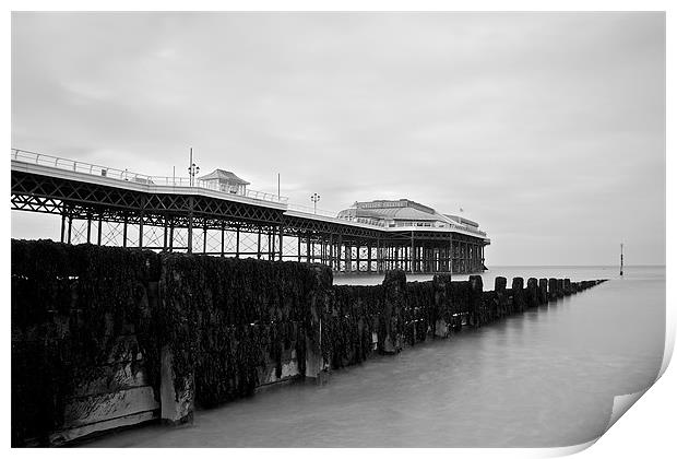 Cromer Pier & Groynes Print by Robert Geldard