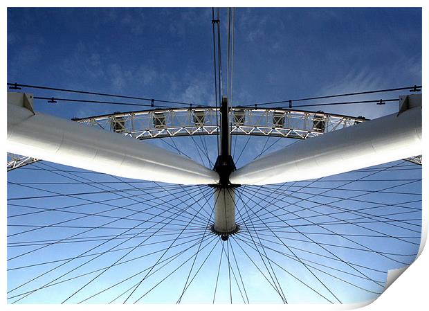 London, London Eye, travel Print by Raymond Gilbert