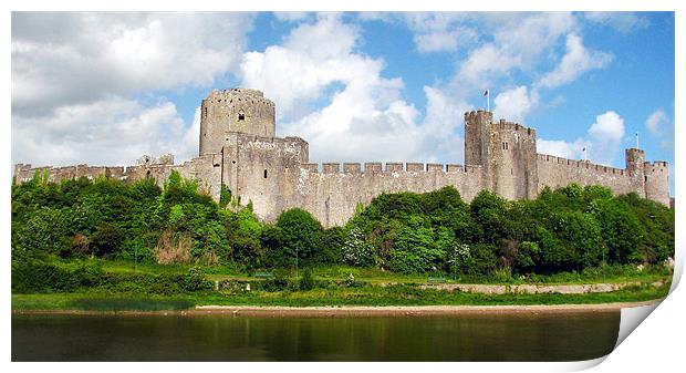 Pembroke Castle. Print by paulette hurley