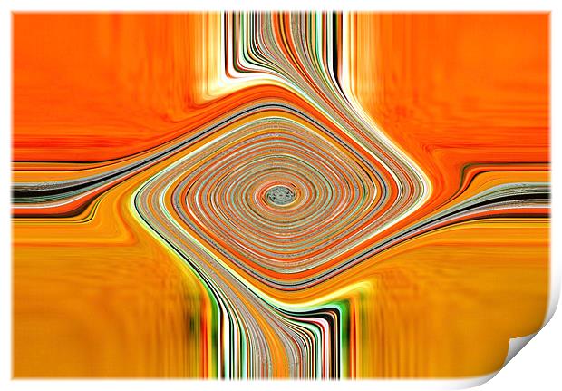 Orange+Lemons.Abstract Print by paulette hurley