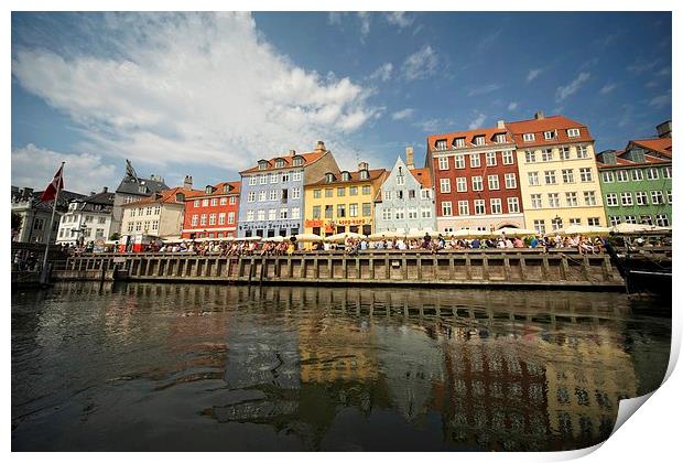 Nyhavn, Copenhagen Print by Gill Allcock