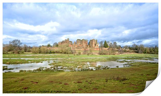 Kenilworth Castle Print by Gill Allcock