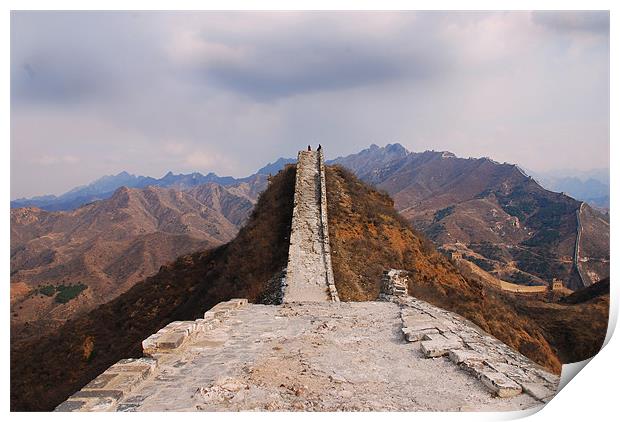 Great wall of china Print by lucy dawson