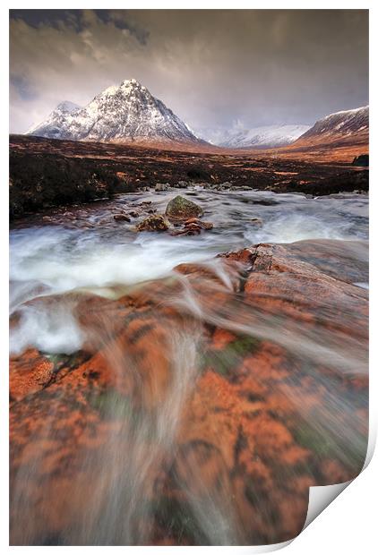 Towards the Buachaille... Print by David Mould